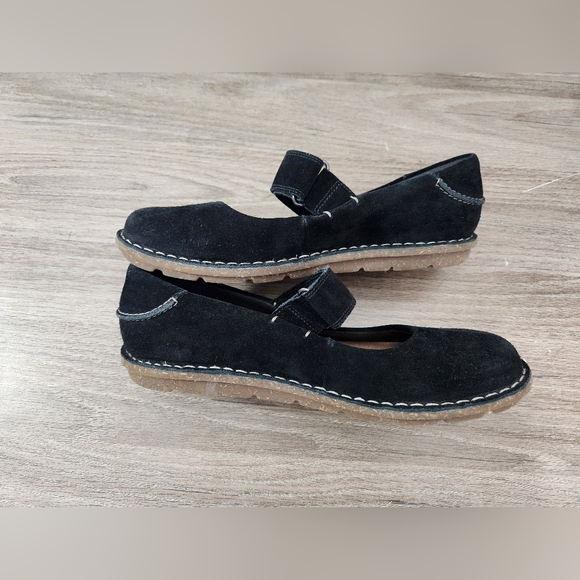 Clarks Black Suede Leathet Tamitha Aster Mary Jane Loafer - Picture 9 of 11